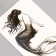 Tattoo on the body Black "Mermaid" 10.5x6 cm