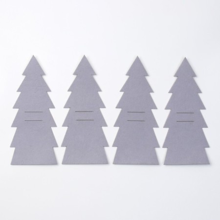 A set of envelopes for table objects "Christmas tree", 4 pcs, 11x25 cm, 100% p/e, felt-2
