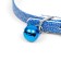 Soft collar "Andromeda" 31 x 1 cm, artificial leather, mix of flowers