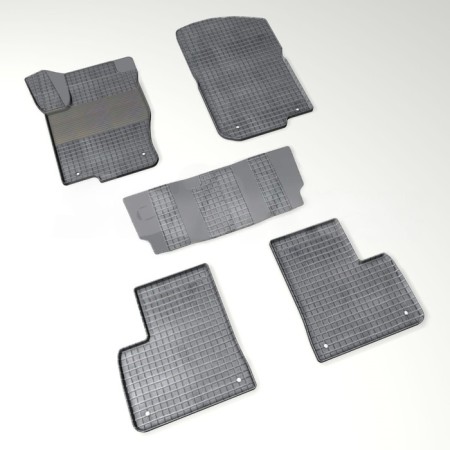Rubber rugs ’grid’ for Mercedes-Benz GLE-CLASS W166 COUPE, 2015-