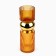 Golden flower vase made of brown glass 30 × 10 × 10 cm