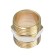 NIPPEL OTMO, 1 ", outer/outer thread, nickel -plated brass
