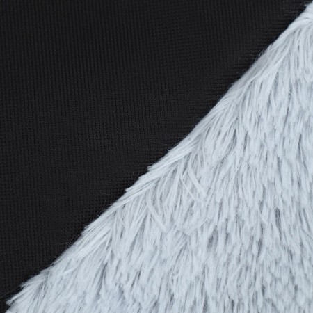 Sungory with a pillow square chubby "Belka", 45 x 45 x15 cm, fur, satin, periodkens, gray-7