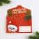 New Year. Block for entries with tear -off sheets in the postcard "Letter from Santa Claus"