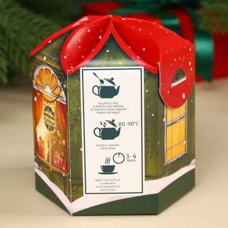 New Year! Black tea “Open the doors for happiness”, taste: gingerbread, 50 g.-3
