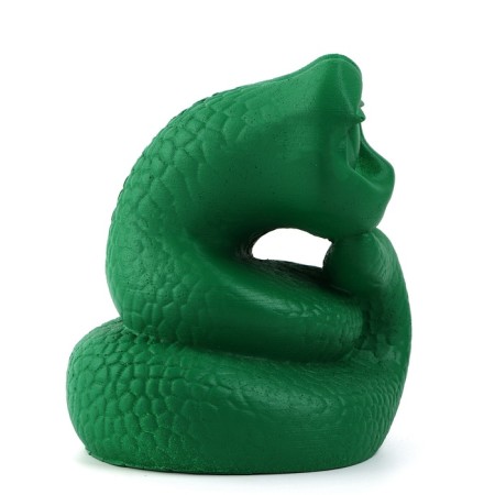 The piggy bank "Snake", green, 15.5 x 12.5 cm-2