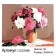 Picture on numbers on a canvas with a subframe "Bouquet in a clay pot", 40x30 cm