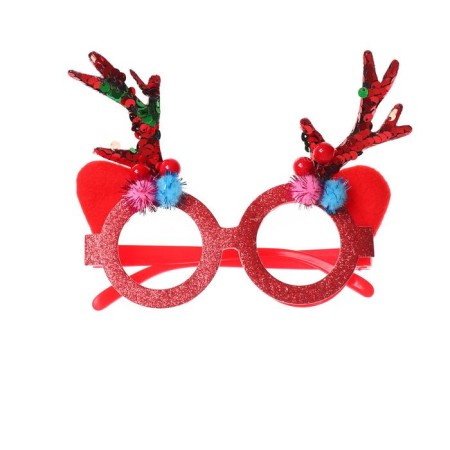 Carnival glasses "horns", color mix-1