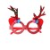 Carnival glasses "horns", color mix