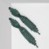 Hanging earrings with rhinestones "Masquerade" X, green color, 9 cm