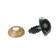 Rifle eyes with plugs, "sparkles" set of 30 pcs, size 1 pc: 1.6 cm, green color