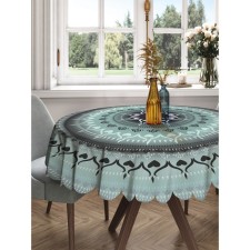 The tablecloth “endless flower”, round, Saten, d = 150 cm