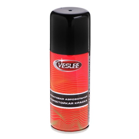 Veslee aerosol paint acrylic, heat -resistant, black, 100 ml