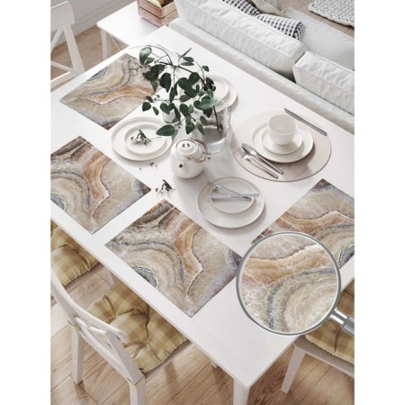A set of napkins for setting the table "Stone ONICS", rectangular, size 32x46 cm, 4 pcs-1