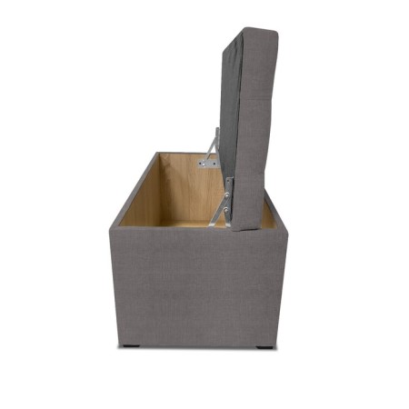 Puff with a lid and weighting, 800 × 400 × 420 mm, Vital velor, Dove color-4