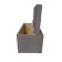 Puff with a lid and weighting, 800 × 400 × 420 mm, Vital velor, Dove color