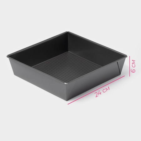 Baking uniform "Joanna", 24 × 6 cm, anti -stick coating, black color-2