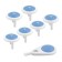 A set of plugs for sockets with a key, 6 pcs
