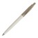 Gift handle ball in the leatherette case, automatic, white housing, silver