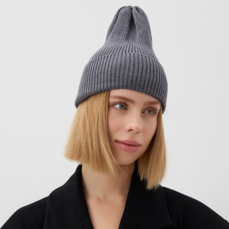 Women's hat Minaku, rr 52-56, color gray-melange-2