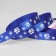 Satin ribbon "paws", 15 mm, 23 ± 1 m, blue color No. 040