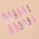 Flowering Nails "Flowers", 12 pcs, with adhesive plates, ballerina shape, multi -colored