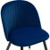 GABI Metal Metal Metal Carcass/velor, Black/Blue 50x54x78 cm