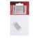 Magnet furniture tundra M001W, 41x13 mm, small, white color, 1 pc.