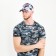T-shirt male camouflage spots, color gray-blue, size 48