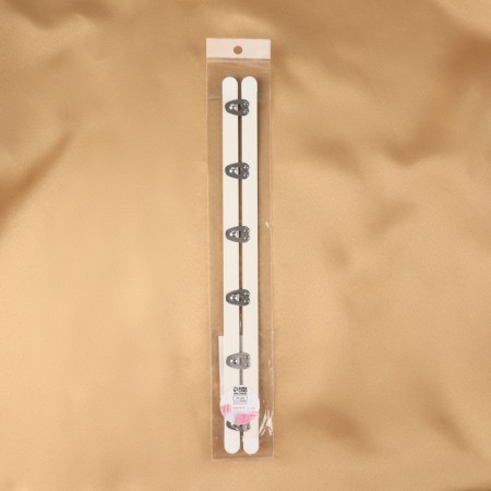Corset-stainer, 30 cm, white/silver color-9