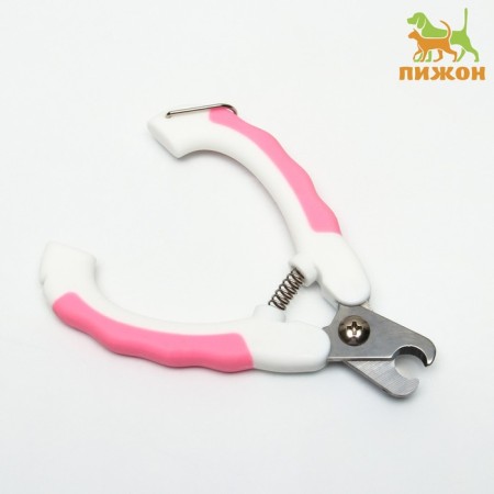 Coogers of the side with non-losing handles, medium, hole 9 mm, white-pink