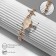 Bracelet "sky", white color in gold, l = 16 cm