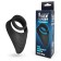 Ring Erective Sex Expert, double, crotch massage, 30 x 45 mm, Soft silicone, black
