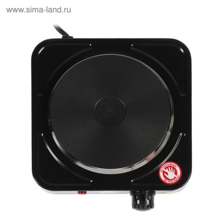 Electric tile Luazon LHP-002, 1 burner, 1000 W, heater disk, black-3