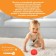 Developing tactile ball "Bear", with a squeak, 1 pc, crumb I