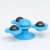 Toy-wound on a suction cup for cats "Clover", with cat mint and backlight, 3 compartments