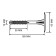 Dyubel "Rice tox" DIM, for thermal insulation, with a plastic nail, 10x160 mm, 200 pcs