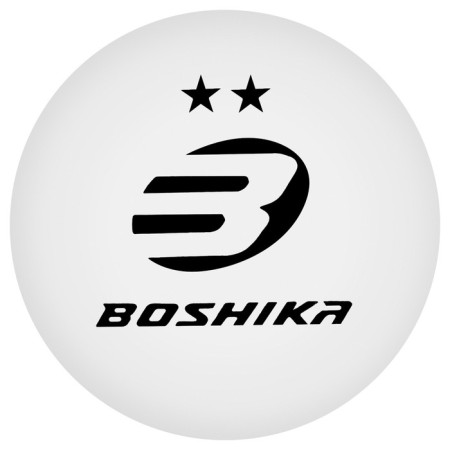 A set of balls for table tennis Boshika Advanced 2*, D = 40+ mm, 6 pcs., White color-3