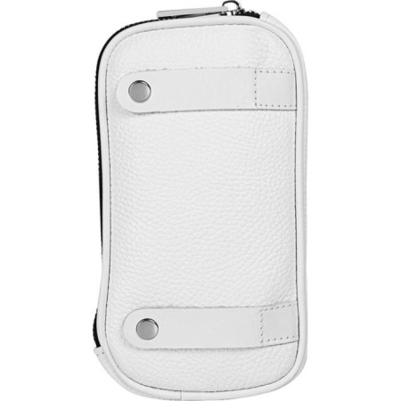 Cross-Bodi bag with Mumi zipper, external pocket, white color-4