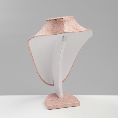 Bust for jewelry, 16 × 11 × 21 cm, pink color-3