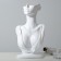 Bust for jewelry 18 × 8 × 32, hole in the ear, white color