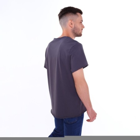 T -shirt male, gray color, size 48-1