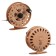 Inertial coil, metal, diameter 7.5 cm, the color is light brown, HF75