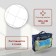 Football net onlytop, 7.32x2.44 m, thread 3 mm, 2 pcs.