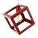 Bayerlux suspension lamp Bayerlux "Square" 1x40W E27 red 16x16x18-116 cm