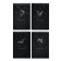 A5 sketchbook, 30 black sheets on the crest, “whale”, solid substrate, density 110 gr., Mix