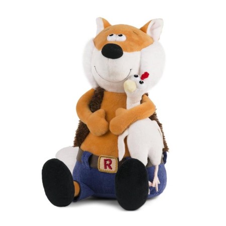 Soft toy "Clever fox and chicken", 24 cm
