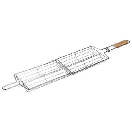Maclay grill grill grill, double, chrome steel, 49x14x7 cm, working surface 27x17 cm-8