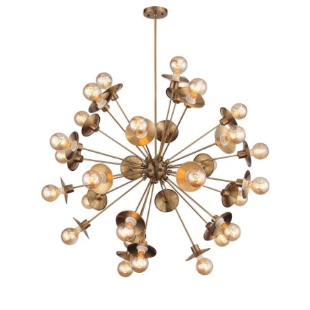 Suspension lamp ST LUCE. SL1111.303.30. Guido. 30x40 watts, e27, 100x100 cm, brass color