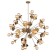 Suspension lamp ST LUCE. SL1111.303.30. Guido. 30x40 watts, e27, 100x100 cm, brass color